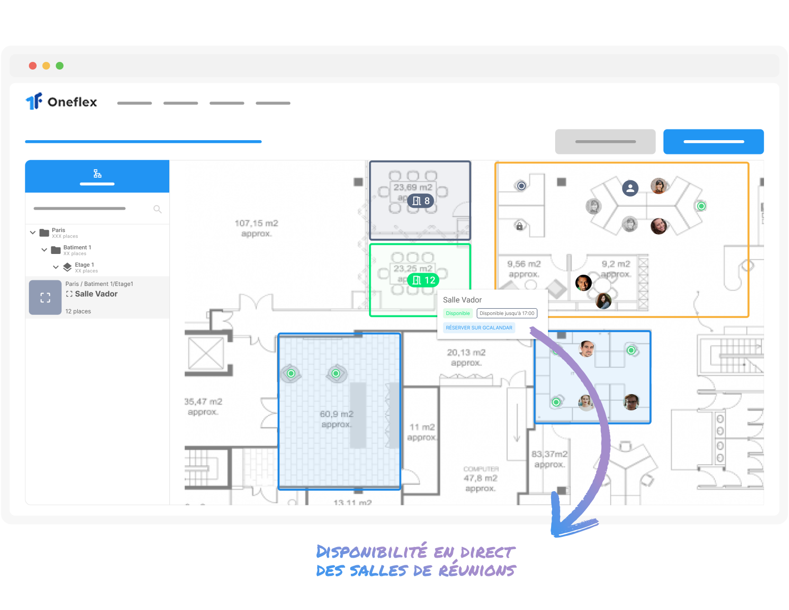 Salles de réunion avec Oneflex